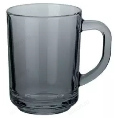 Кружка стекло 250мл BASILICO/LAVA GREY