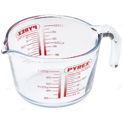 Стакан мерный BEKKER BK-8830 1л стекло