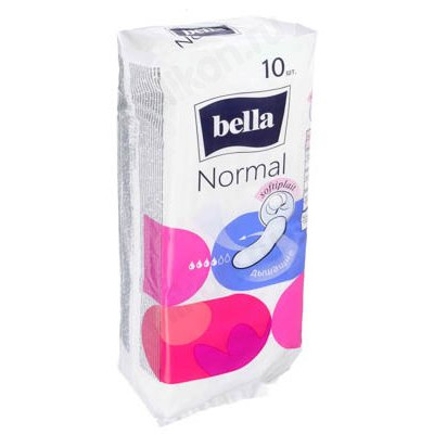 Прокладки гигиенические Bella Normal 4 капли, 10 шт