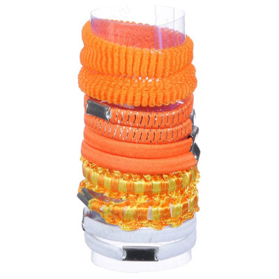 Набор резинок для волос Beriotti 10 шт, полиэстер, 4 см-1