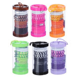 Набор резинок для волос BERIOTTI 10шт в тубе, полиэстер, 4см. 6 цветов