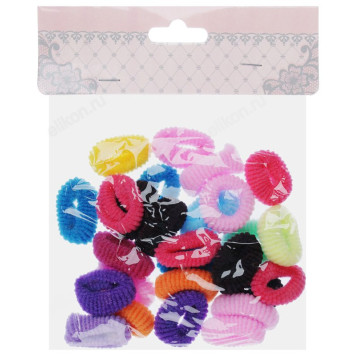 Набор резинок для волос BERIOTTI  24шт, полиэстер, 3см, арт.FG-3009-5