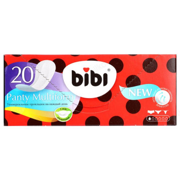 Прокладки ежедневные BiBi мультиформ 20шт 939-026-1