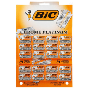 Лезвия двусторонние BIC Chrome Platinum K5 946-016-2
