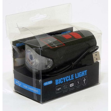 Фонарь велосипедный BICYCLE LIGHT XA-585 +звук.сигнал-2