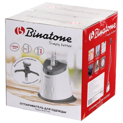 Отпариватель BINATONE GS-619 WG, 1800 Вт, 1, 7 л, белый-1