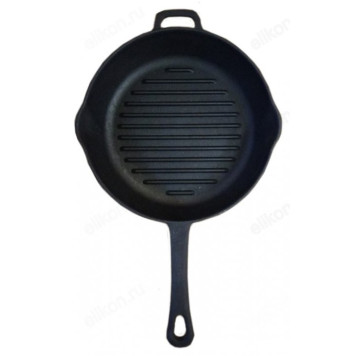 Сковорода-гриль чугунная 1126БИОЛ d26см литая ручка-1