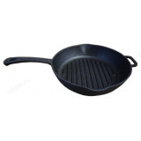 Сковорода-гриль чугунная 1126БИОЛ d26см литая ручка