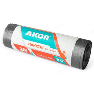 Мешки для мусора БИО 20л/25шт черные 201-001