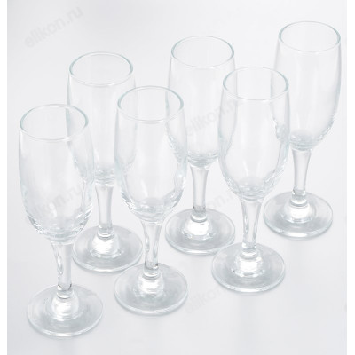 Набор бокалов BISTRO 6шт 190мл 44419В шампанское