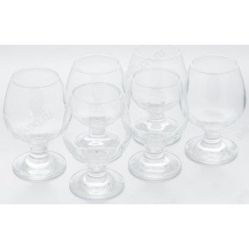 Набор бокалов BISTRO 6шт 250мл 44483В коньяк