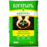 Грунт Биогрунт Богатырь 5л д/рассады универсальный 310236