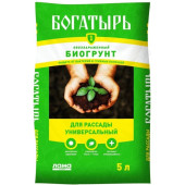 Грунт Биогрунт Богатырь 5л д/рассады универсальный 310236