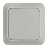 Выключатель одноклавишный BOLLETO белый накладной 7021 IN HOME