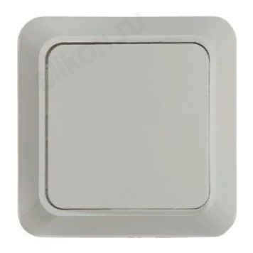 Выключатель одноклавишный BOLLETO белый накладной 7021 IN HOME