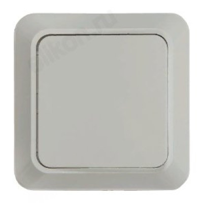 Выключатель одноклавишный BOLLETO белый накладной 7021 IN HOME
