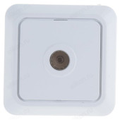 Розетка телевизионная BOLLETO 7027 IN HOME, белая накладная Розетка телевизионная BOLLETO 7027 IN HOME, белая накладная