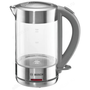 Чайник стеклянный BOSCH TWK 7090B 1,5л