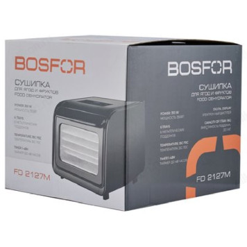 Сушилка для овощей, фруктовBOSFOR FD 2127M-7