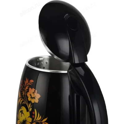 Чайник BQ KT1702P 1,8л черный Цветы-3