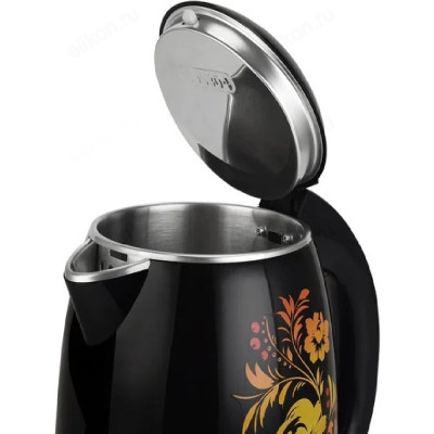 Чайник BQ KT1702P 1,8л черный Цветы-4