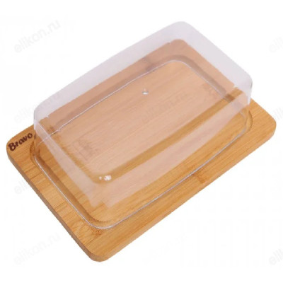 Масленка бамбук/пластик BRAVO 19,5*13*6,1