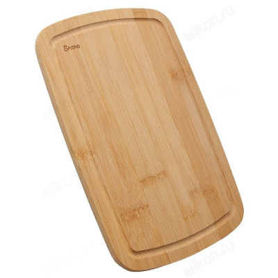 Доска разделочная с желобком BRAVO бамбук 25*15*1-1