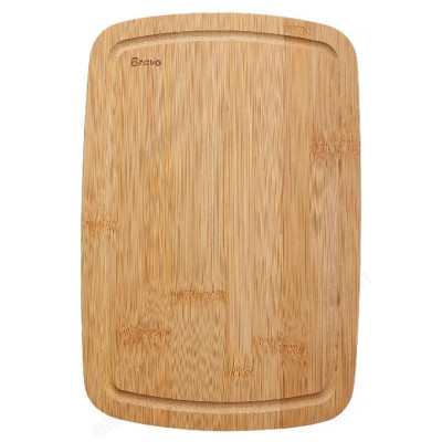 Доска разделочная с желобком BRAVO бамбук 25*15*1