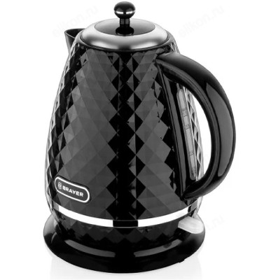 Чайник электрический Brayer BR-1008BK, чёрный, 1.7л-1