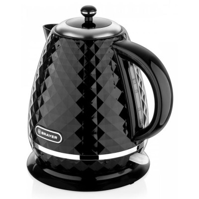 Чайник электрический Brayer BR-1008BK, чёрный, 1.7л-2