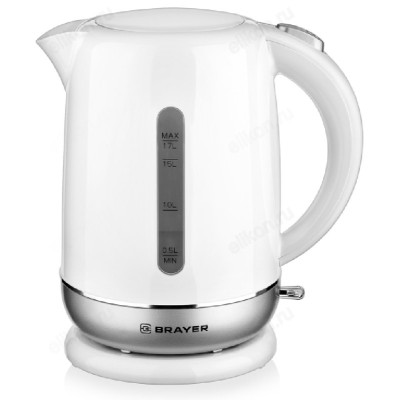Чайник электрический Brayer BR-1011, белый, 1.7 л-1