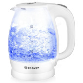 Чайник стеклянный BRAYER BR-1013WH белый