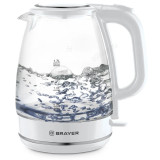 Чайник стеклянный BRAYER BR-1030WH белый