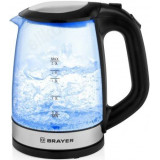 Чайник стеклянный BRAYER BR-1040BK 2л