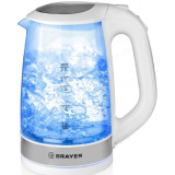 Чайник стеклянный BRAYER BR-1040WH 2л
