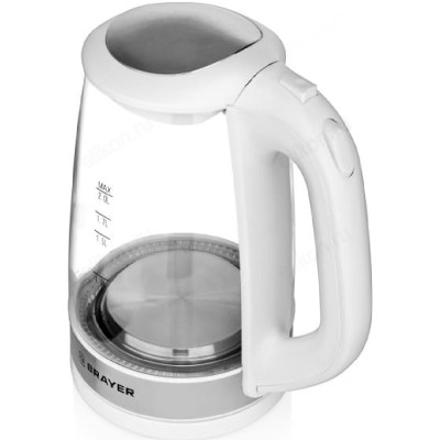 Чайник стеклянный BRAYER BR-1040WH 2л-4