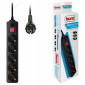 Фильтр сетевой Buro 500SH-5-B/W Фильтр сетевой Buro 500SH-5-B/W