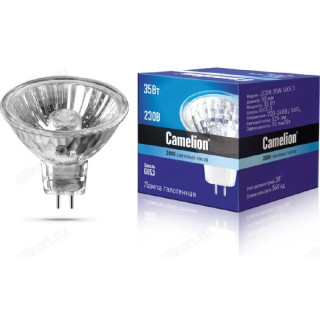 Лампа галогенная JCDR 35W 220V Camelion 50mm с защитным стеклом