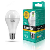 Лампа светодиодная LED E27 A65 17W 3K Camelion 830
