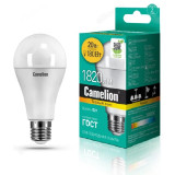 Лампа светодиодная LED E27 A65 20W 3K Camelion 830