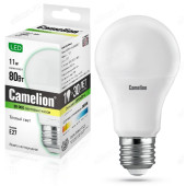 Лампа светодиодная LED E27 A60 11W 3K Camelion 830