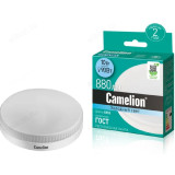 Лампа светодиодная LED GX53 10W 4K Camelion таблетка 845