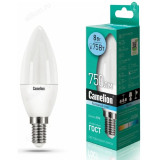 Лампа светодиодная LED E14 C35 8W 4K Camelion Свеча 845