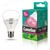 Лампа светодиодная FITO LED E27 A60 15W Camelion PL BIO ФИТО для растений