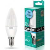 Лампа светодиодная LED E14 C35 10W 4K Camelion Свеча 845-10