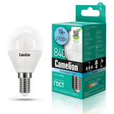 Лампа светодиодная LED E14 G45 10W 4K Camelion Шар 845