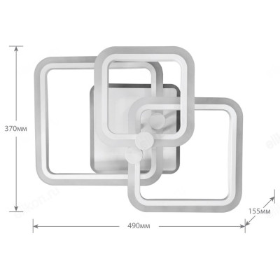 Светильник светодиодный Camelion LCL-1005, 100Вт, 3000-6000К, Bluetooth, 7400лм, пульт, 490*370*155м-2