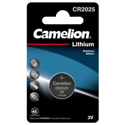 Батарейка CR2025 Camelion, 3 V, 150 mAh