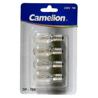 Лампа накаливания E14 7W 220V DP-704 CAMELION для ночников