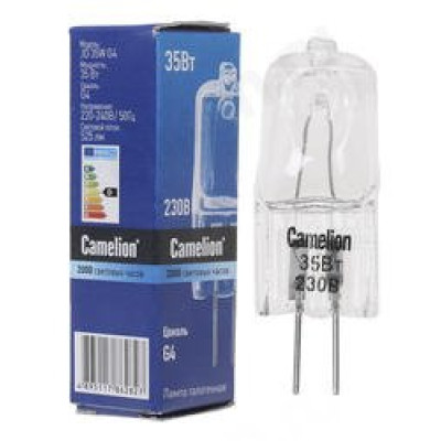 Лампа галогенная G4 220V 35W  JD Camelion-1